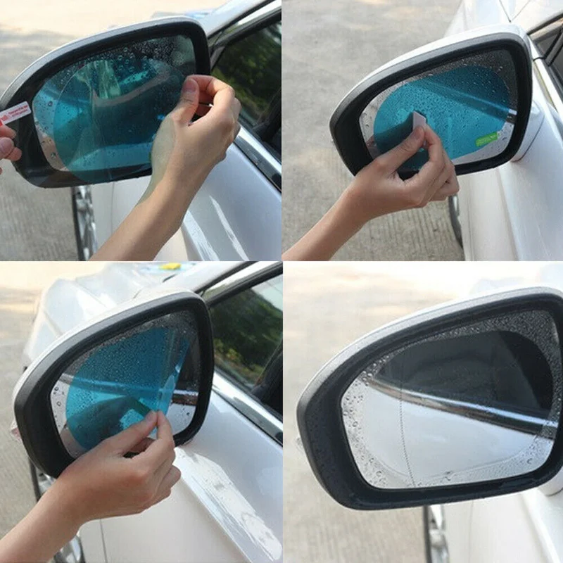 2PCS Car Sticker Rainproof Fil - Anti Glare Car Rearview Mirror Film review and price