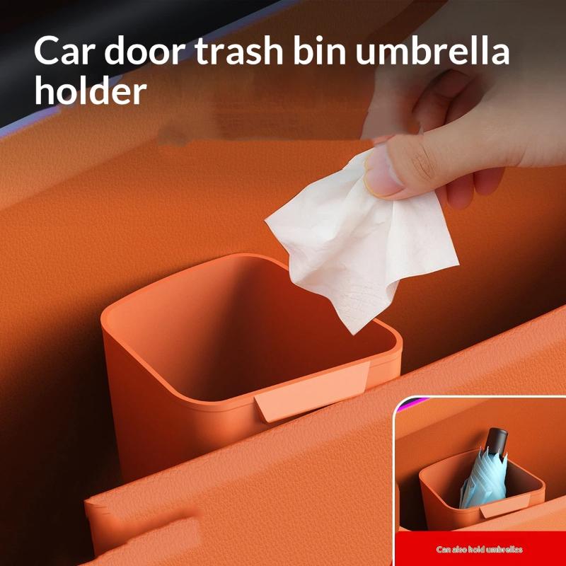 New Silicone Car Door Cup Hold - Waterproof Car Trash Can With Lid review and price
