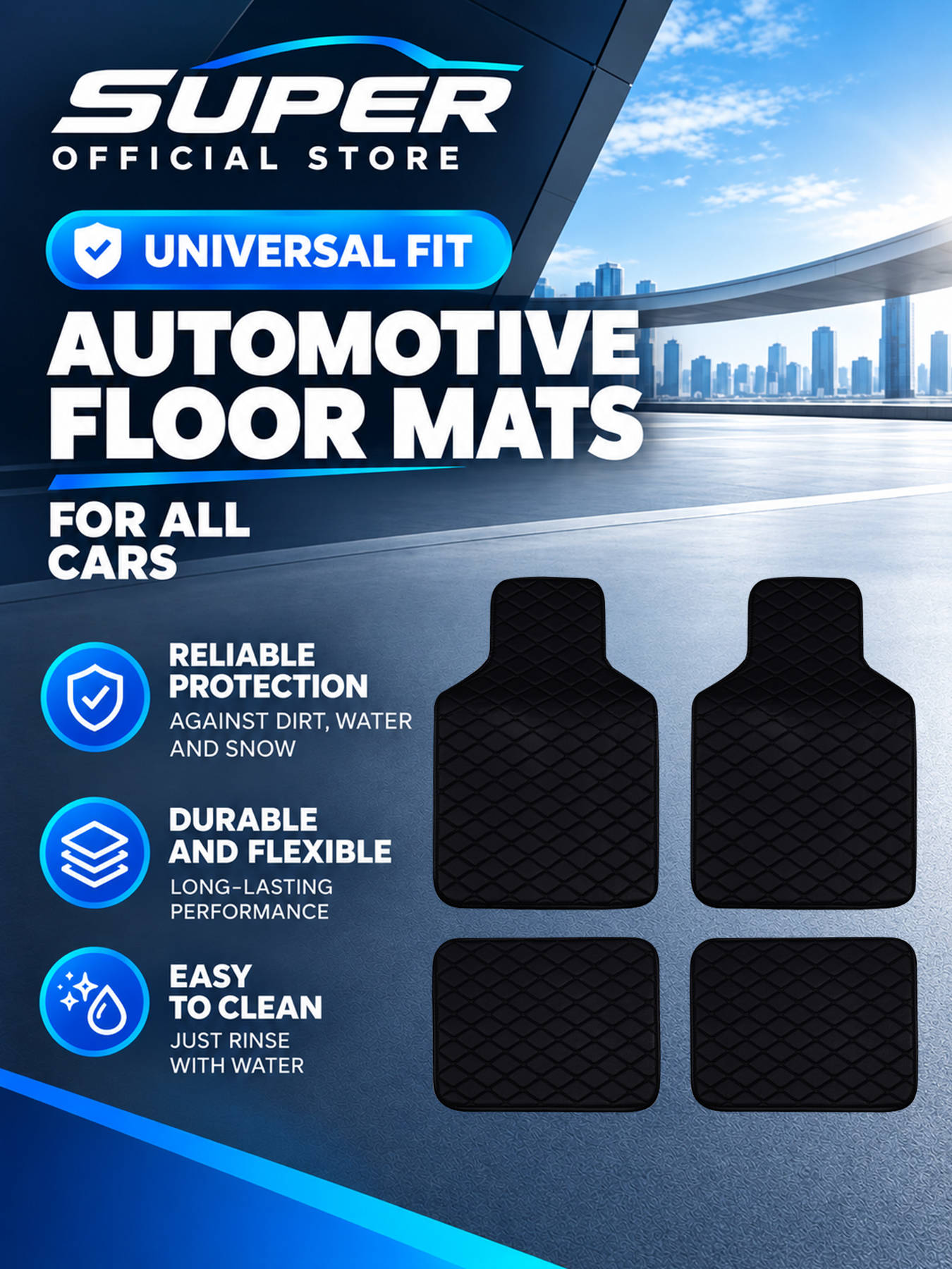 Car Floor Mats Full Set Univer - Car Floor Mats Universal Waterproof Leather review and price