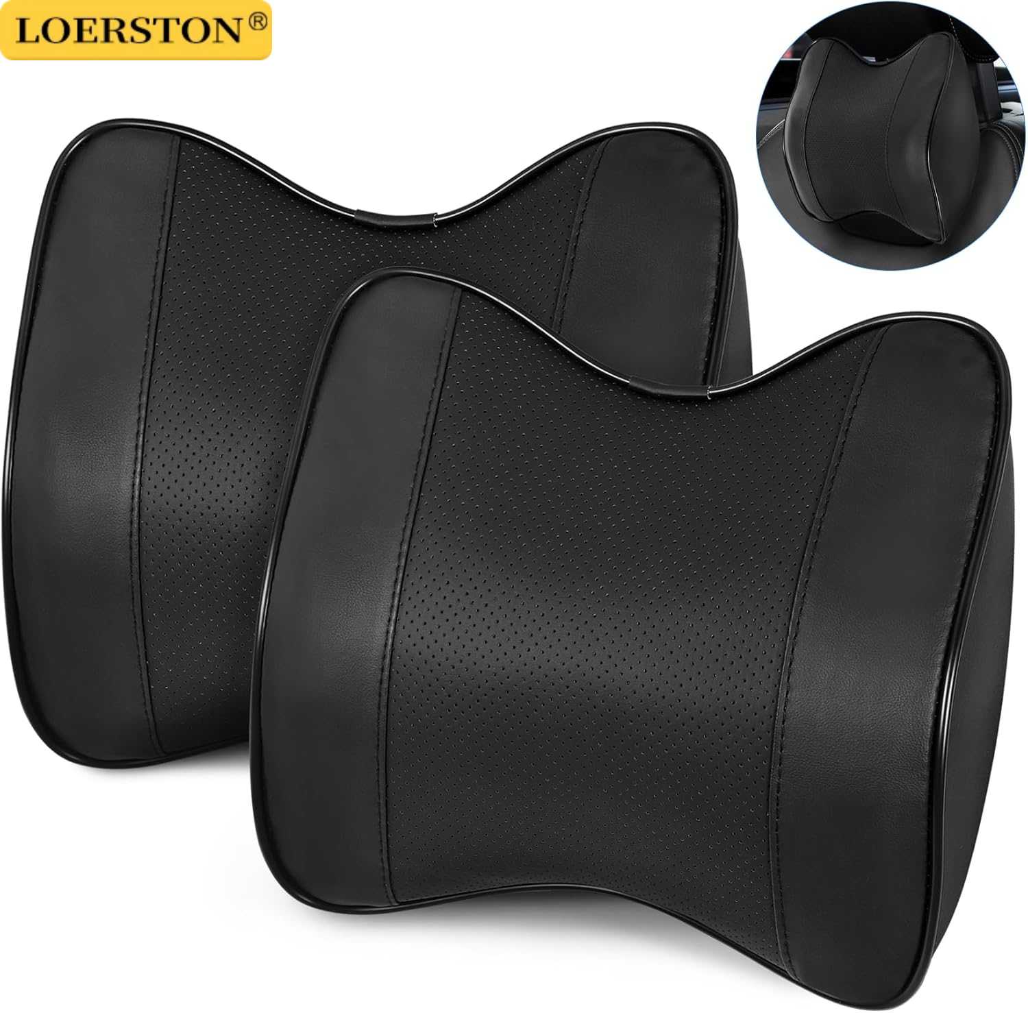 Car Neck Headrest Pillow Suppo - Memory Foam Car Neck Pillow Lumbar Support review and price