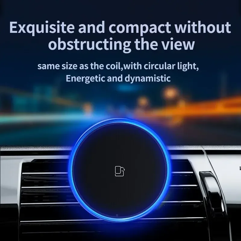 LED/RGB Magnetic Car Wireless  - Wireless Car Charger Mount Fast Charging review and price