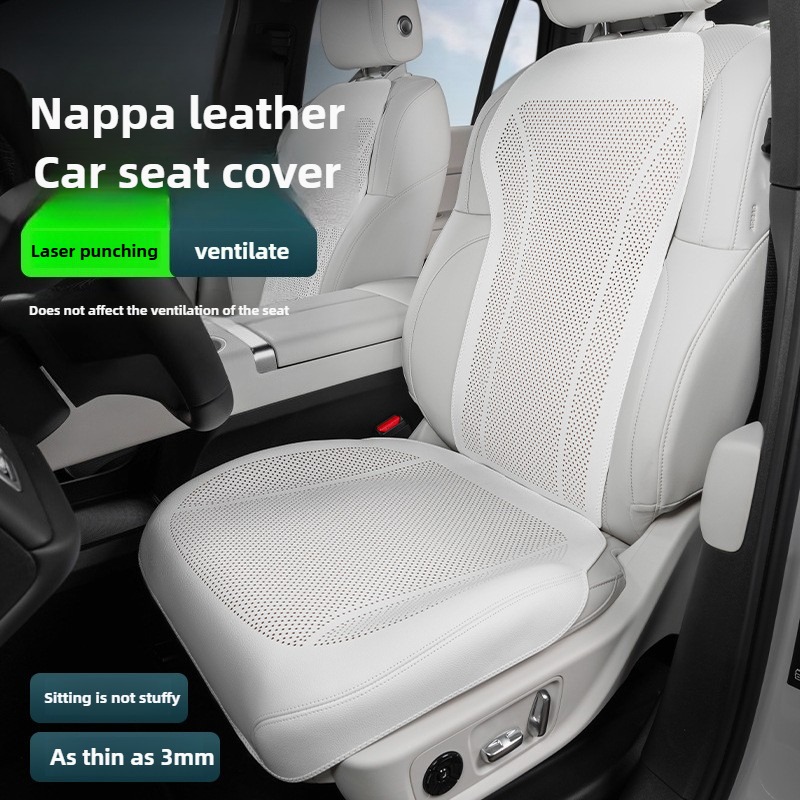 Breathable Nappa Leather Car S - Leather Car Seat Covers Full Set Universal review and price