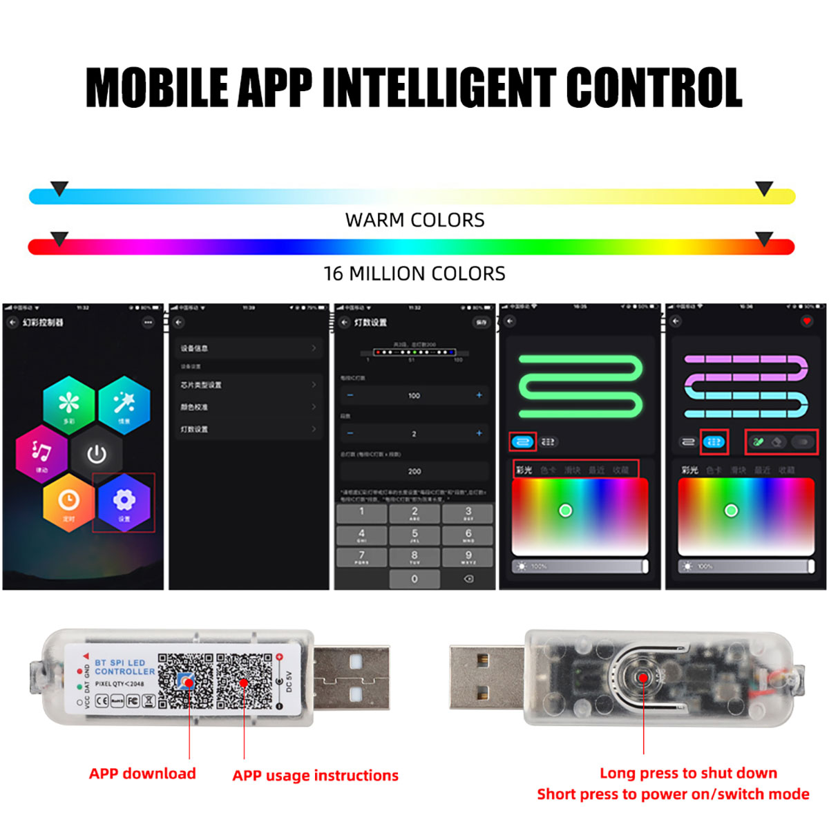 6/10 in 1 Car Led Ambient Ligh - Led Ambient Interior Car Lights App Control review and price