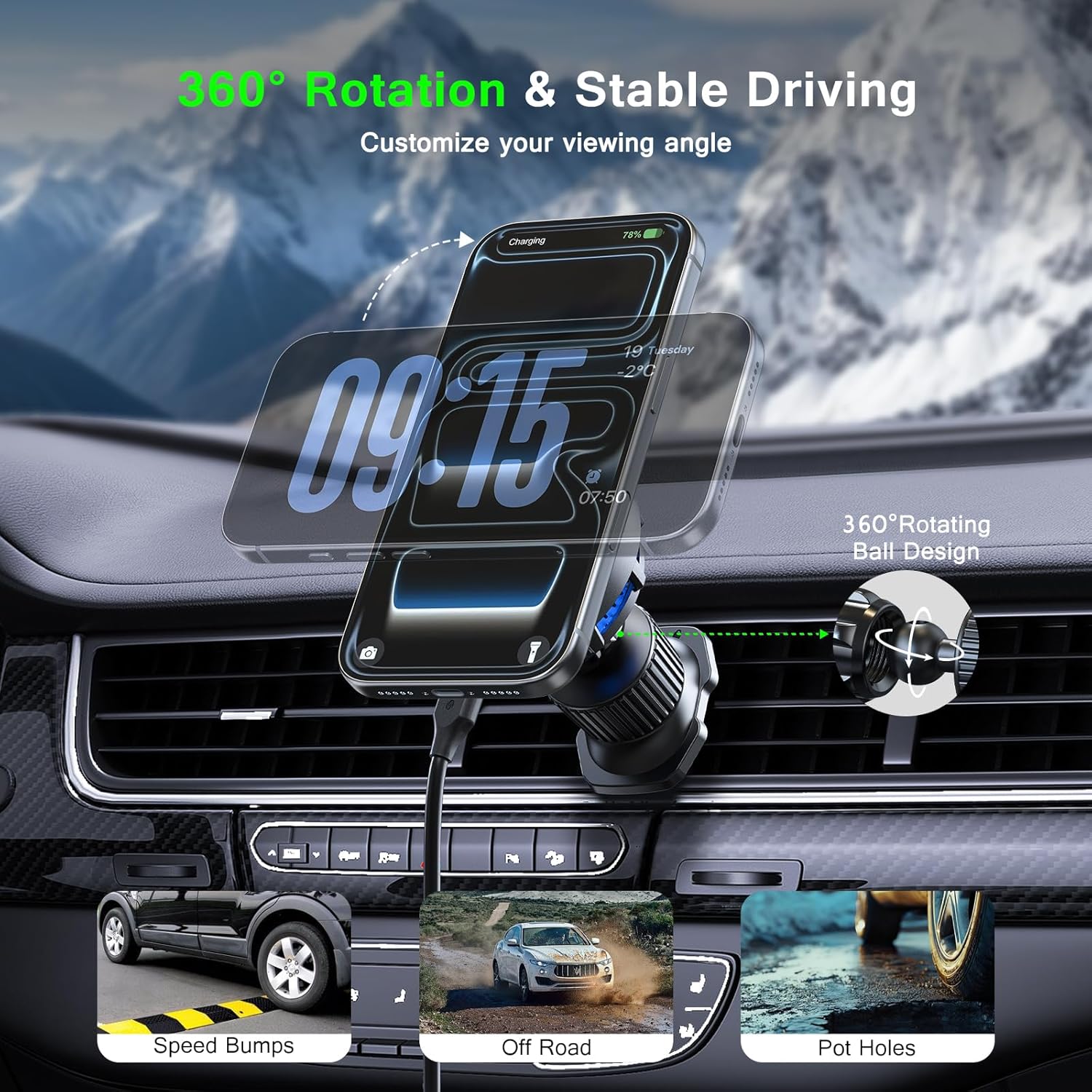 UYUXIO Consumer Electronics Ma - Magnetic Phone Holder For Car Vent review and price
