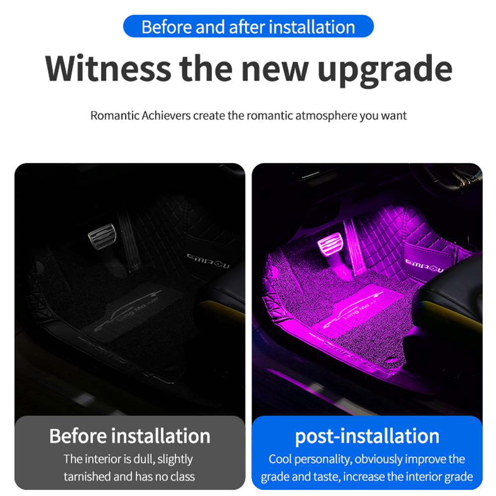 Car Environment Decorative Lig - Led Ambient Interior Car Lights App Control review and price