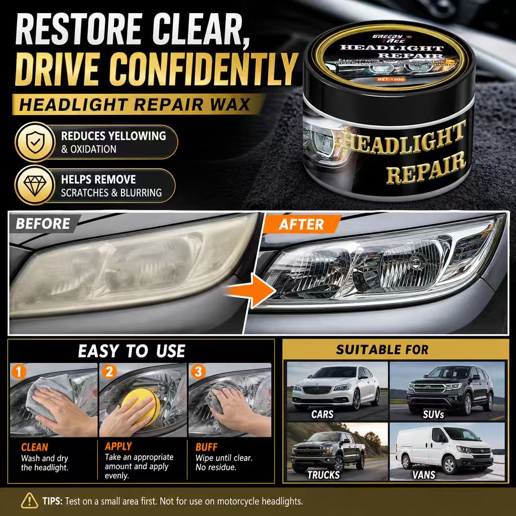 Car Headlight Repair Wax Polis - Car Scratch Repair Polishing Wax Paste review and price