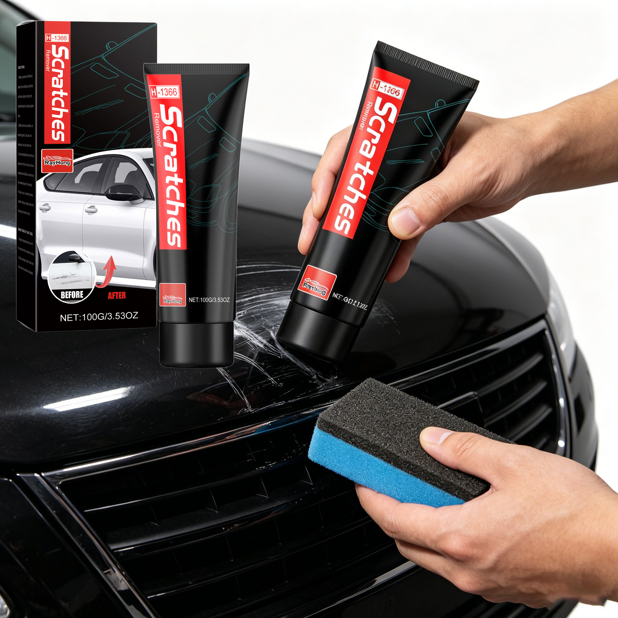 Car Scratch Removal Paste Eras - Car Scratch Repair Polishing Wax Paste review and price
