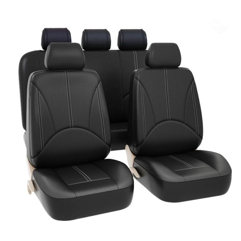Universal Black PU Leather Car - Leather Car Seat Covers Full Set Universal review and price